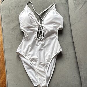 White One-Piece Swimsuit
